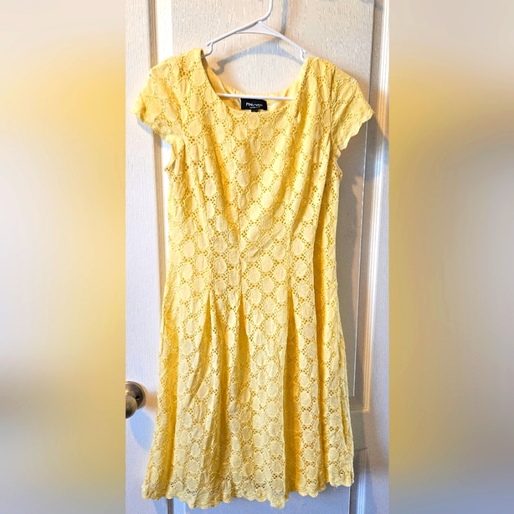 RN Studio women's yellow dress size 8